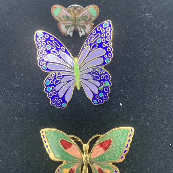 Brooches and pin cloisonné - Picture 2 of 2